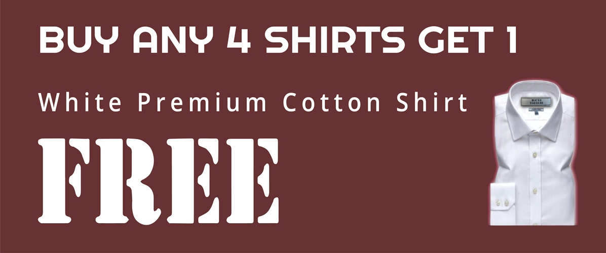 Buy 1 Shirt Get 1 Buy Any 4 Shirt Get 1 Premium White Shirt FreeMask &amp; Bag Free